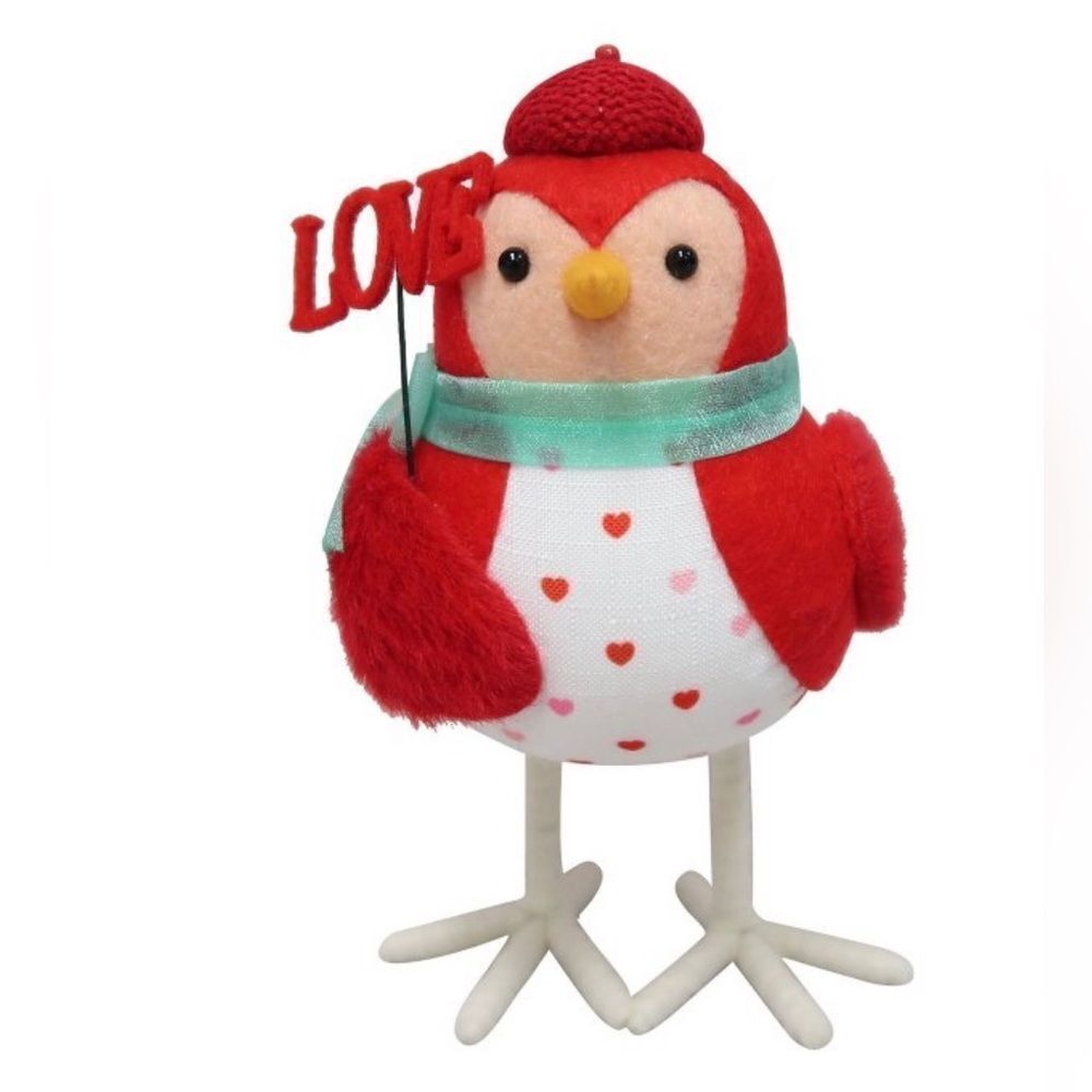 VALENTINE BIRD WITH LOVE SIGN